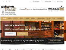 Tablet Screenshot of distinctiveclosets.net